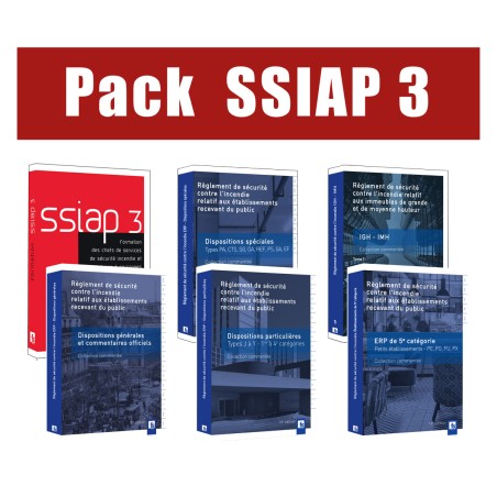 PACK SSIAP3 PREMIUM 1 - 6 ouvrages - Réglementation commentée