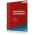 Registre de sécurité Type R - Etablissements d’enseignement - 2 Formats : Broché ou Classeur