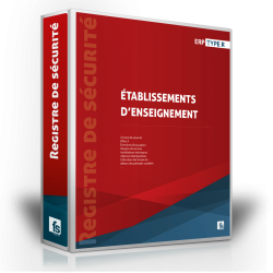 Registre de sécurité Type R - Etablissements d’enseignement - 2 Formats : Broché ou Classeur