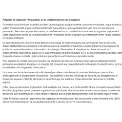 Guide pour l'évacuation et la mise en sécurité - 4e édition - CNPP