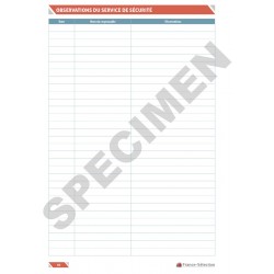 Registre de sécurité pour immeubles de grande hauteur